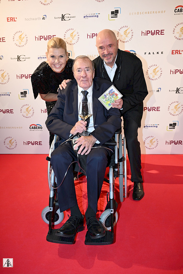 Die EAGLES-Präsidenten Anke Huber, Christian Neureuther & Ehrenpräsident Frank Fleschenberg