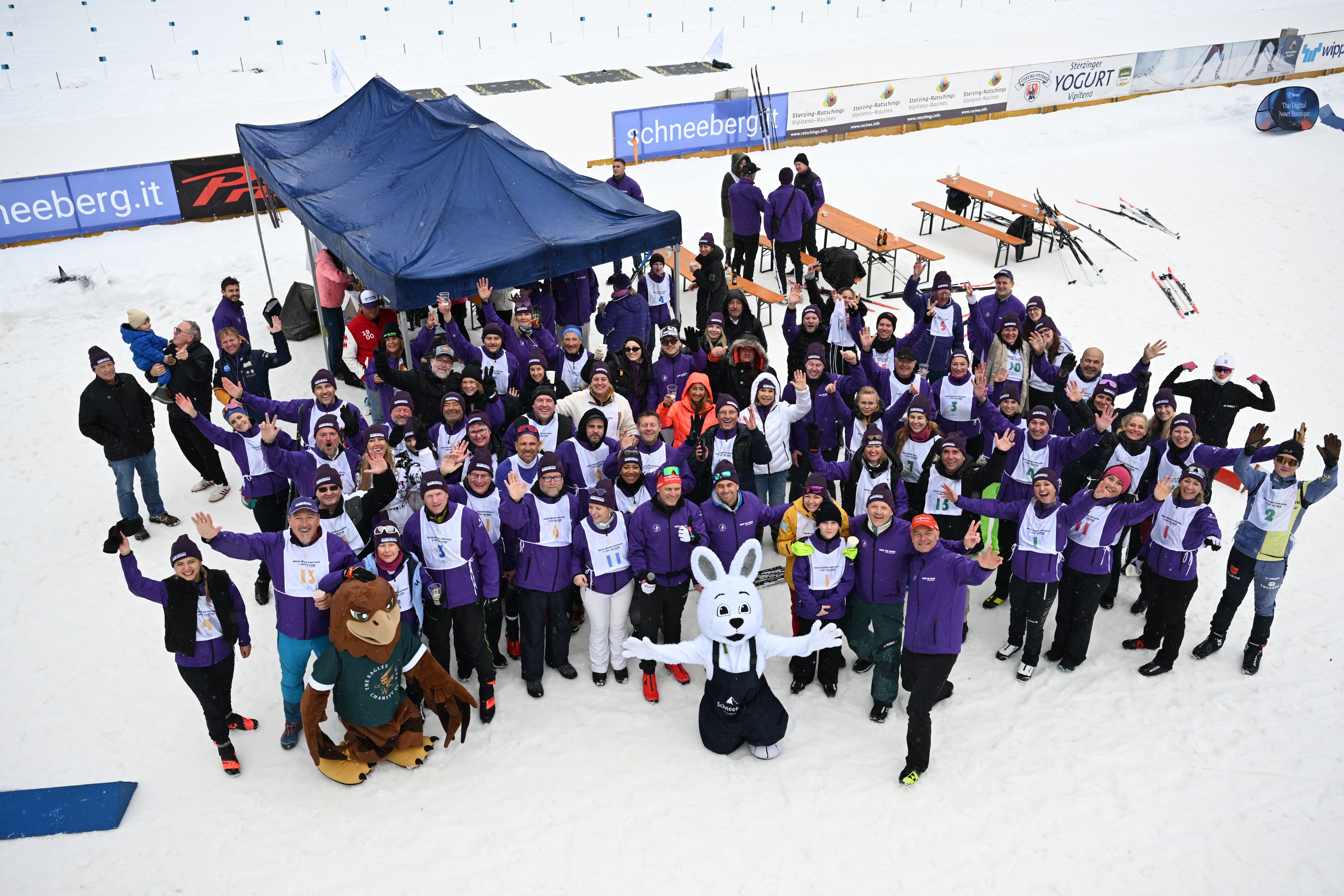 Teilnehmerfoto der Biathlon-Gaudi-Challenge
