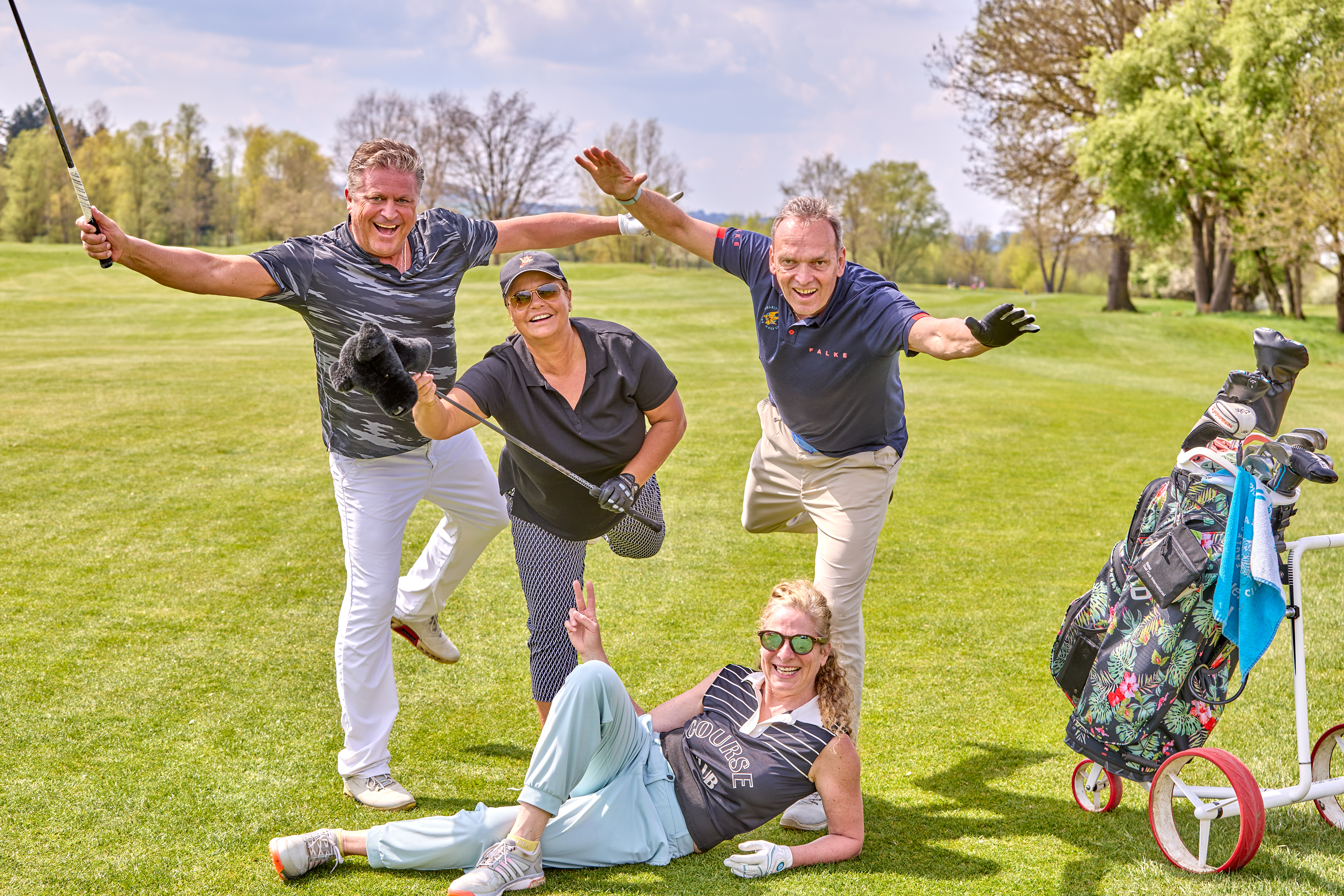Guido & Manu Rosenberger mit Olaf Ludwig & Olga Lazarova